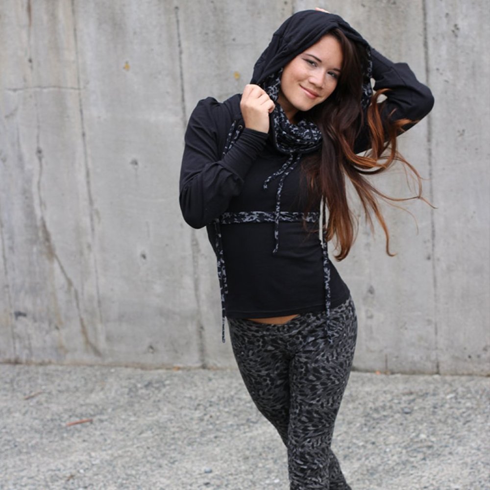 Black Burner Hoodie by Timjan Design
